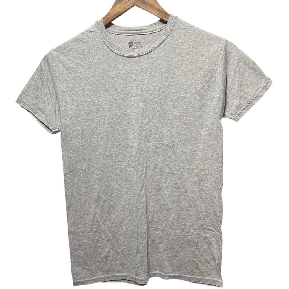 plain blank grey Hanes comfort fit short sleeve crewneck casual work T-shirt tee - Picture 1 of 4